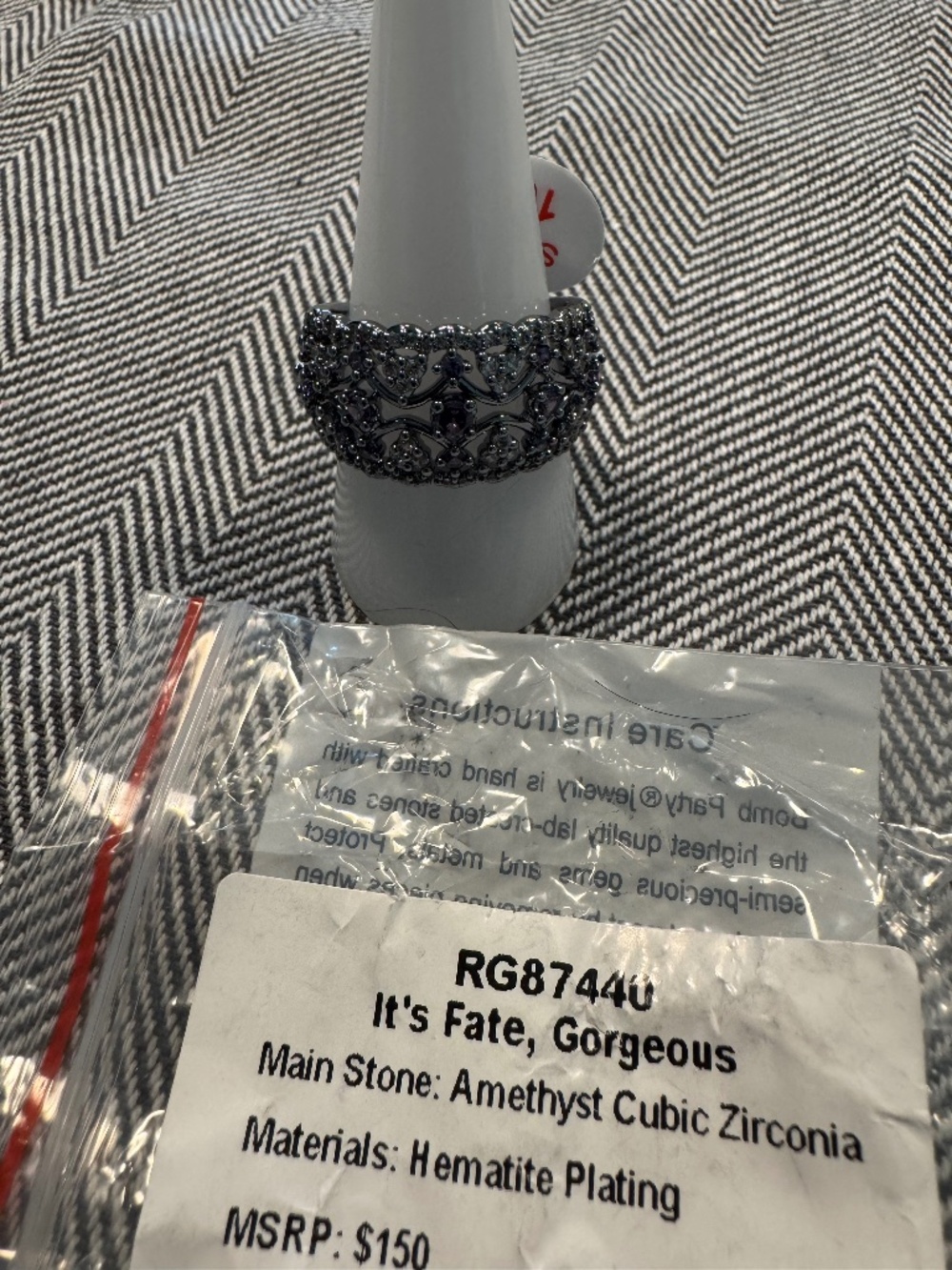 It's Fate, Gorgeous - Birthday/Original Ring by BP - Size 10. -  RG87440